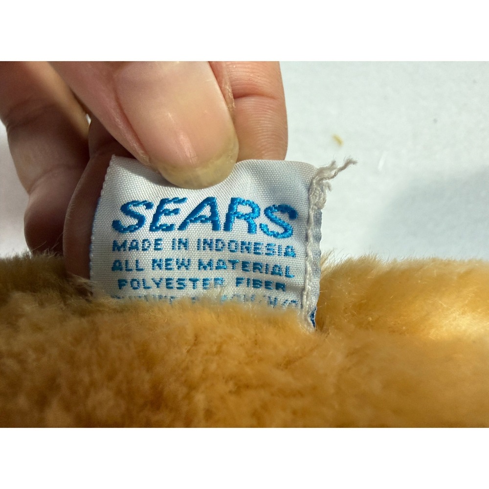 Vintage 80s Paddington Bear Plush Eden Toys Sears Kids Blue Coat Yellow Hat 10" - Picture 7 of 8